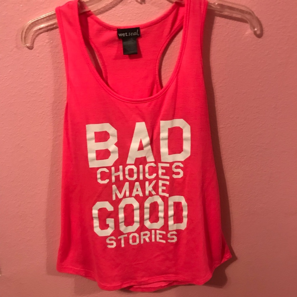 Pink bad choices make good stories shirt